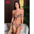 Kép 1/3 - Daisy Dessous 25 fekete-színes virágos bikini