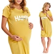 Kép 1/2 - Doctor Nap Happy Mommy kismama hálóing - sárga