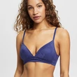 Kép 1/5 - Esprit Seasonal Lace merevítő nélküli melltartó - Sötétkék