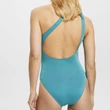 Kép 3/4 - Esprit Yalong Beach lurex egyrészes fürdőruha - türkizkék