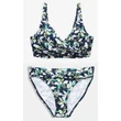 Kép 1/6 - Esprit zöld mintás merevítős extra bikini