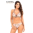 Kép 1/3 - Carib Swimwear 20 bézs ethno - push up háromszög