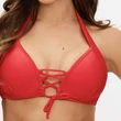 Kép 2/3 - Carib Swimwear 23 piros bikini - push up háromszög
