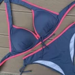 Kép 3/3 - Carib Swimwear 24 Szürke bikini - push up háromszög