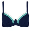 Kép 2/3 - Lisca Saint Tropez merevítős bikinifelső - éjkék