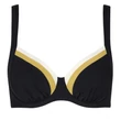 Kép 5/5 - Lisca Saint Tropez merevítős bikinifelső - fekete