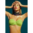 Kép 1/2 - Paloma zöld köves bandeau bikini