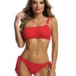 Kép 1/4 - Paloma 23 félvállas bikini 701 - piros bársonyos