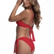 Kép 2/4 - Paloma 23 félvállas bikini 701 - piros bársonyos