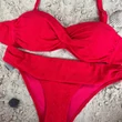 Kép 2/3 - Paloma 23 bandeau bikini 901 - piros bársony