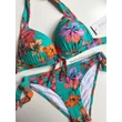 Kép 2/3 - Paloma 25 bikini 402 - türkiz virágos