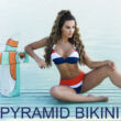 Kép 1/3 - Pyramid Corse bikini - kék trikolor