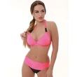 Kép 1/2 - Pyramid Corse bikini - neon pink - fekete