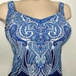 Kép 6/8 - Yaffa Maja tankini - kék-fehér mintás