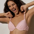 Kép 1/6 - Ysabel Mora 23 Vichy push up bikini - rózsaszín