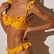 Kép 3/5 - Ysabel Mora 23 Kind of Bandeau sárga bikini