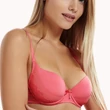 Kép 1/4 - Lisca Cheek Sassy vékony szivacsos melltartó - korall