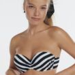 Kép 1/6 - Lisca Rhodes levehető pántos bikinifelső - fekete-fehér