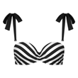 Kép 6/6 - Lisca Rhodes levehető pántos bikinifelső - fekete-fehér