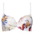 Kép 5/5 - Lisca Tunis vékony szivacsos bikinifelső - fehér virágos