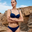 Kép 7/7 - Lisca Palma vékony szivacsos bikinifelső - sötétkék