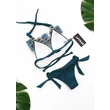 Kép 4/5 - Origami Bikini 21 Oceanside Petrol push up háromszög