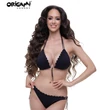 Kép 1/4 - Origami Bikini 24 Barbados Black push up háromszög