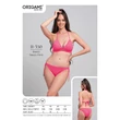 Kép 4/5 - Origami Bikini 25 Basic Neon Pink háromszög bikini