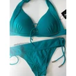 Kép 2/5 - Origami Bikini 24 Basic Teal push up háromszög