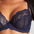 Kép 2/4 - Panache Ana mélykivágású melltartó - Midnight Sequin