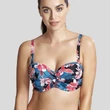 Kép 2/8 - Panache Anya Riva bandeau bikinifelső - Kék Virágos