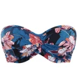 Kép 7/8 - Panache Anya Riva bandeau bikinifelső - Kék Virágos