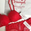 Kép 2/4 - Triumph Tempting Lace WHUM - piros