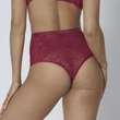 Kép 2/3 - Triumph Velvet Rose Spotlight High Rise Thong - Rosso Masai