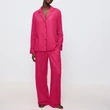 Kép 2/5 - Triumph Amourette Jacquard PW szatén pizsama - Pink