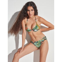 Gisela 22 zöld virágos bikini