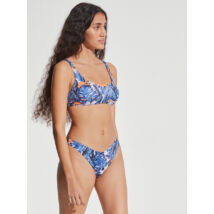 Gisela 22 kék pálmás topos bikini