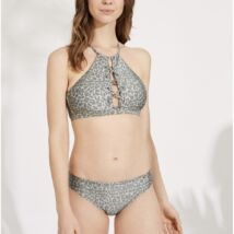 Ysabel Mora khaki ocelot topos bikini