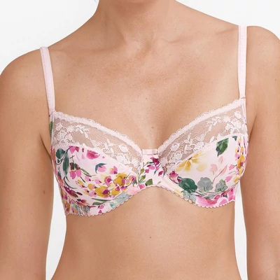 Felina Conturelle Floral Night merevítős melltartó - Milkshake