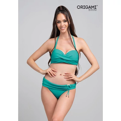 Origami Bikini 25 Basic Teal Bandeau