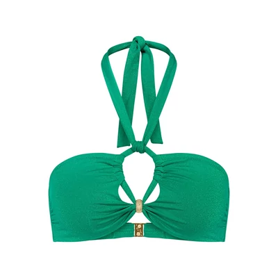 Triumph Summer Sunset Bandeau bikinifelső - Palm Green