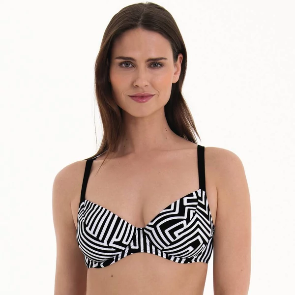 Anita Rosa Faia Celine bikinifelső - fekete-ezüst