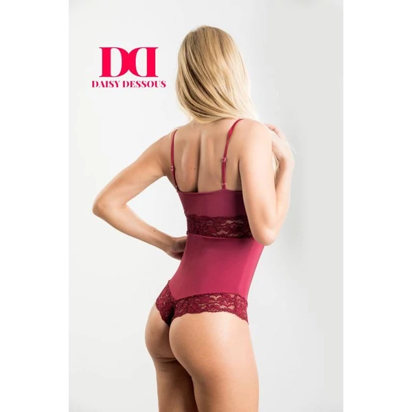 Daisy Dessous Lara body - piros