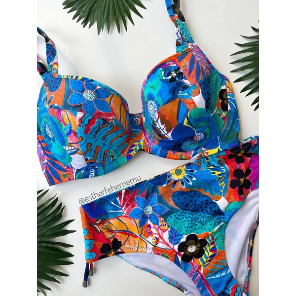 Daisy Dessous 25 kék virágos bikini
