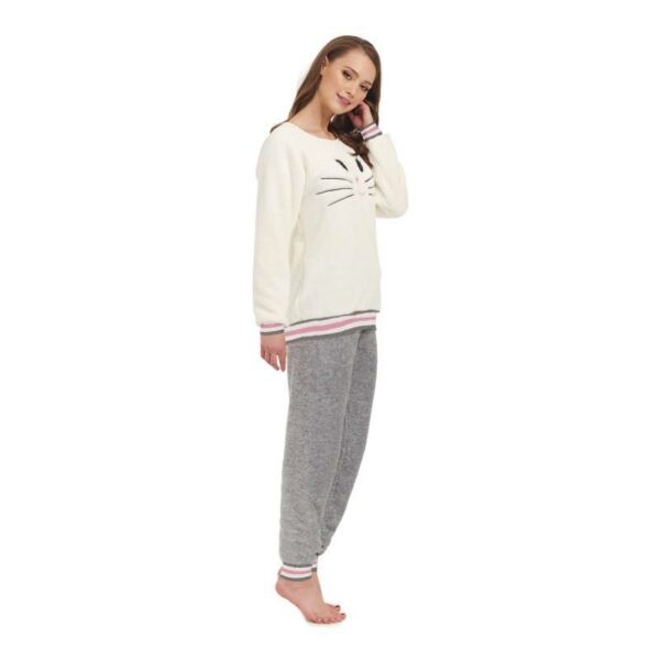 DN- Nightwear wellsoft pizsama - ekrü