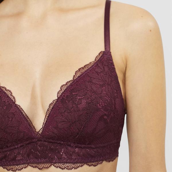 Esprit Seasonal Lace merevítő nélküli melltartó - Bordó