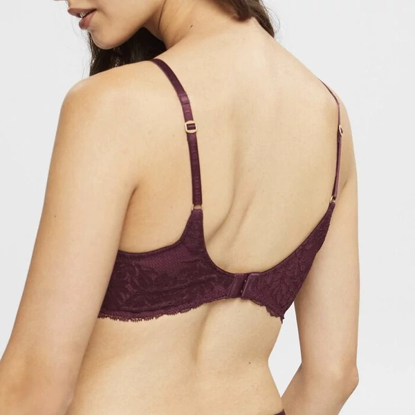 Esprit Seasonal Lace merevítő nélküli melltartó - Bordó