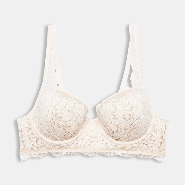 Esprit Seasonal Lace vékony szivacsos melltartó - Homok