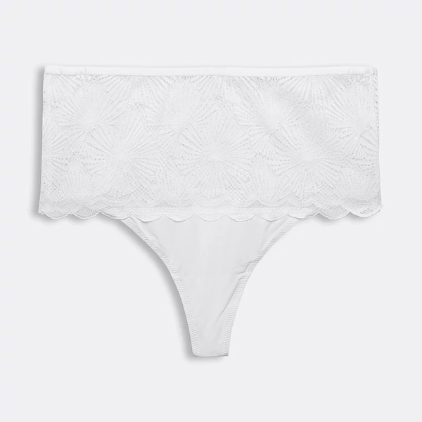 Esprit Seasional Lace magasított tanga - fehér