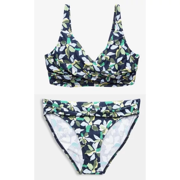 Esprit zöld mintás merevítős extra bikini